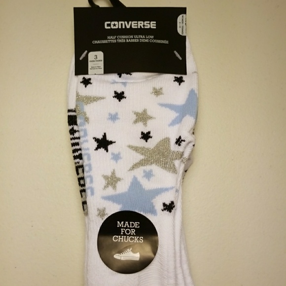 converse half cushion ultra low socks